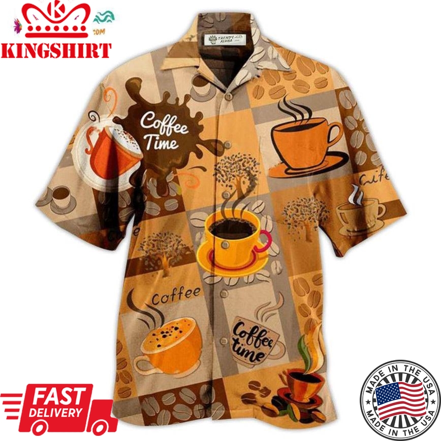 Coffee Time Hawaiian Shirt