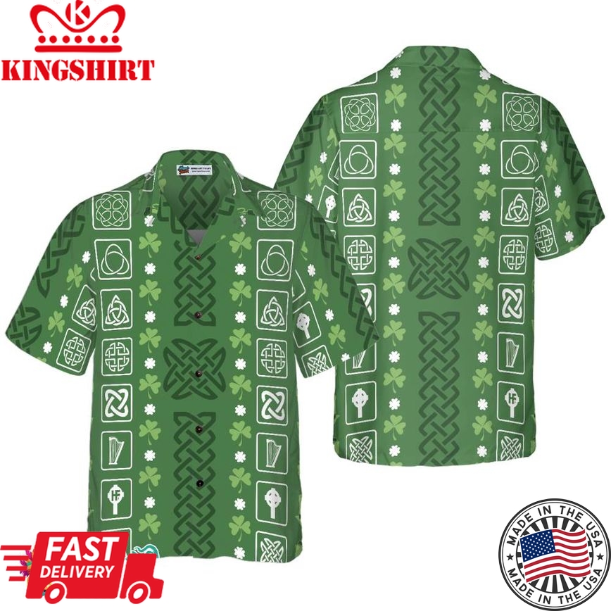 Collection Of Celtic Irish Happy St Patrick's Day Hawaiian Shirt