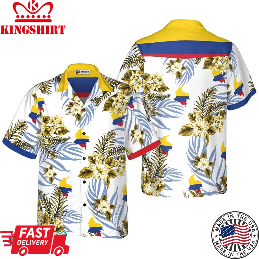 Colombia Proud Hawaiian Shirt