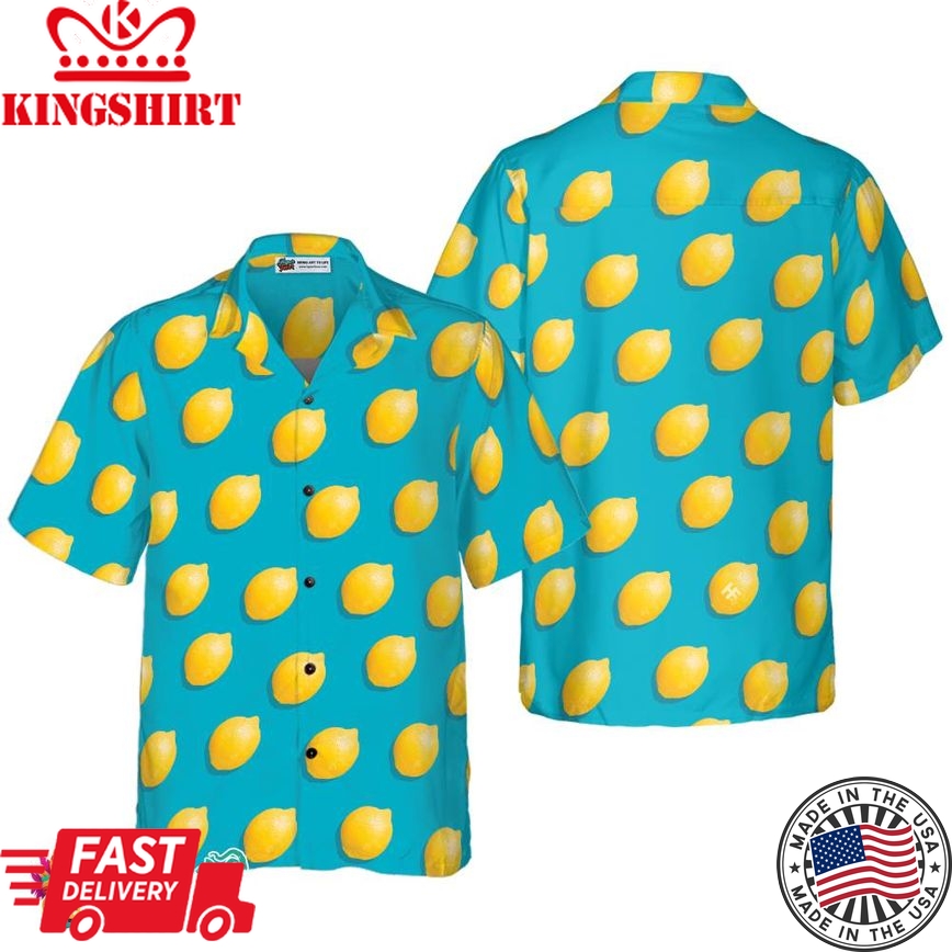 Colorful Fresh Lemon Hawaiian Shirt