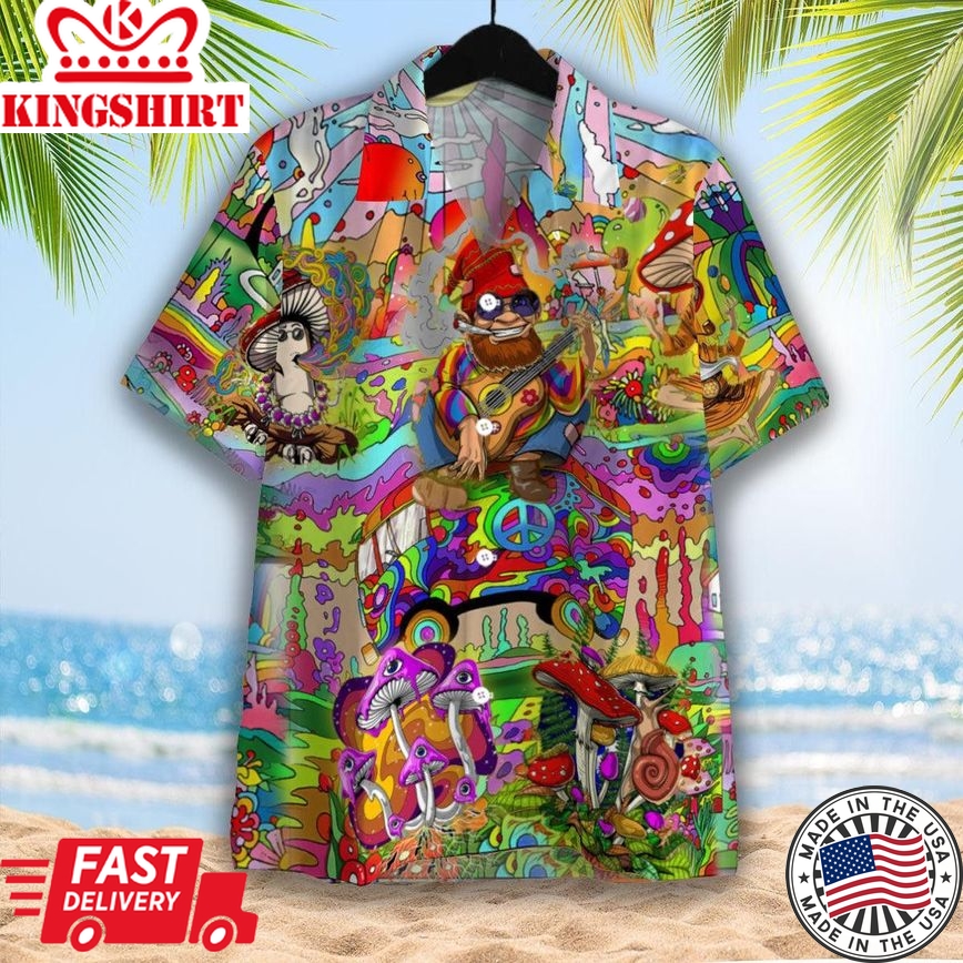 Colorful Hippie Trendy Hawaiian Shirt