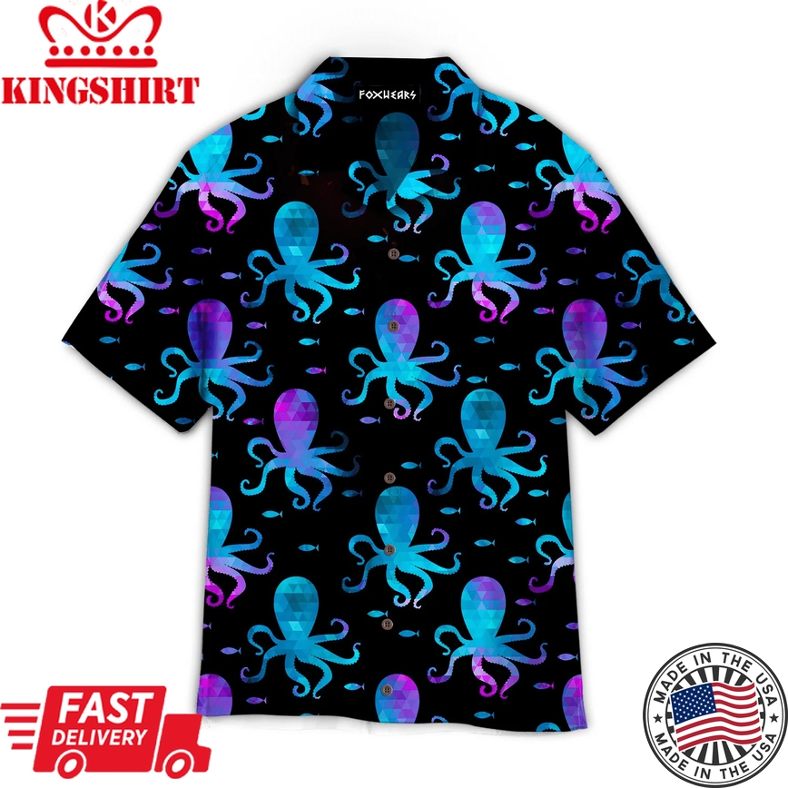 Colorful Octopus Undersea Trendy Hawaiian Shirt