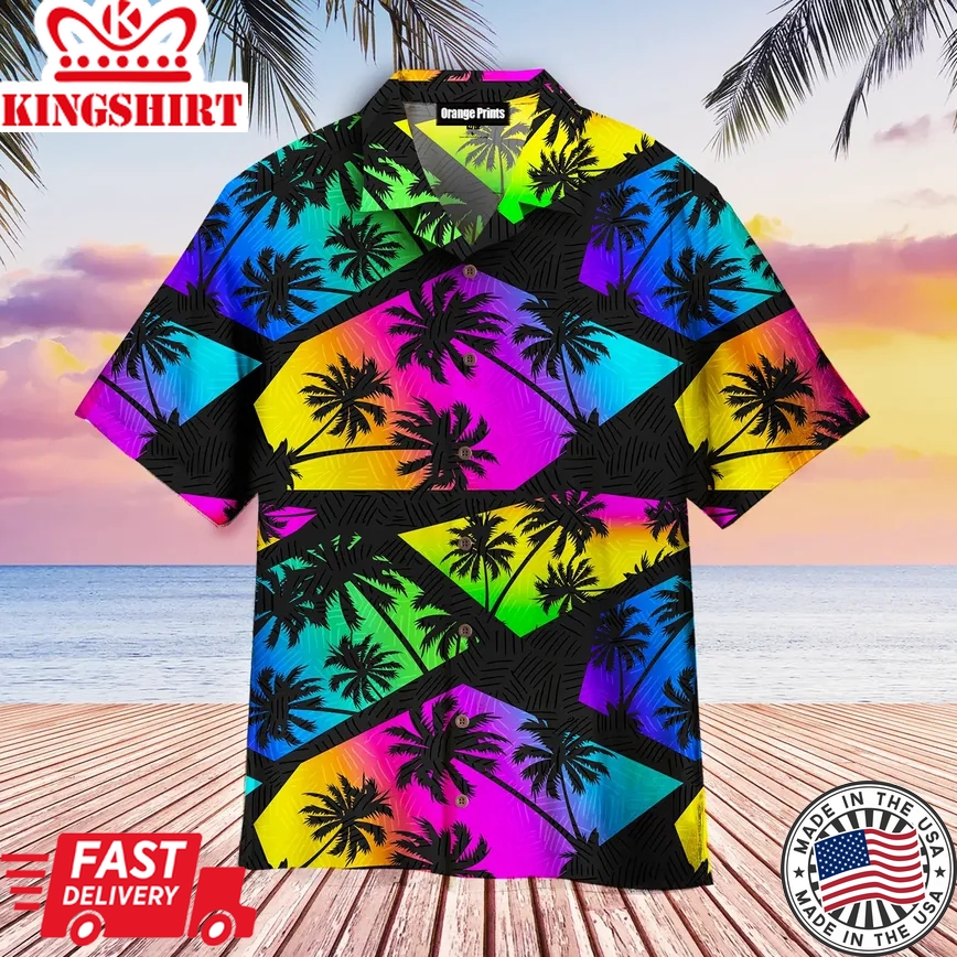 Colorful Tropical Trendy Hawaiian Shirt