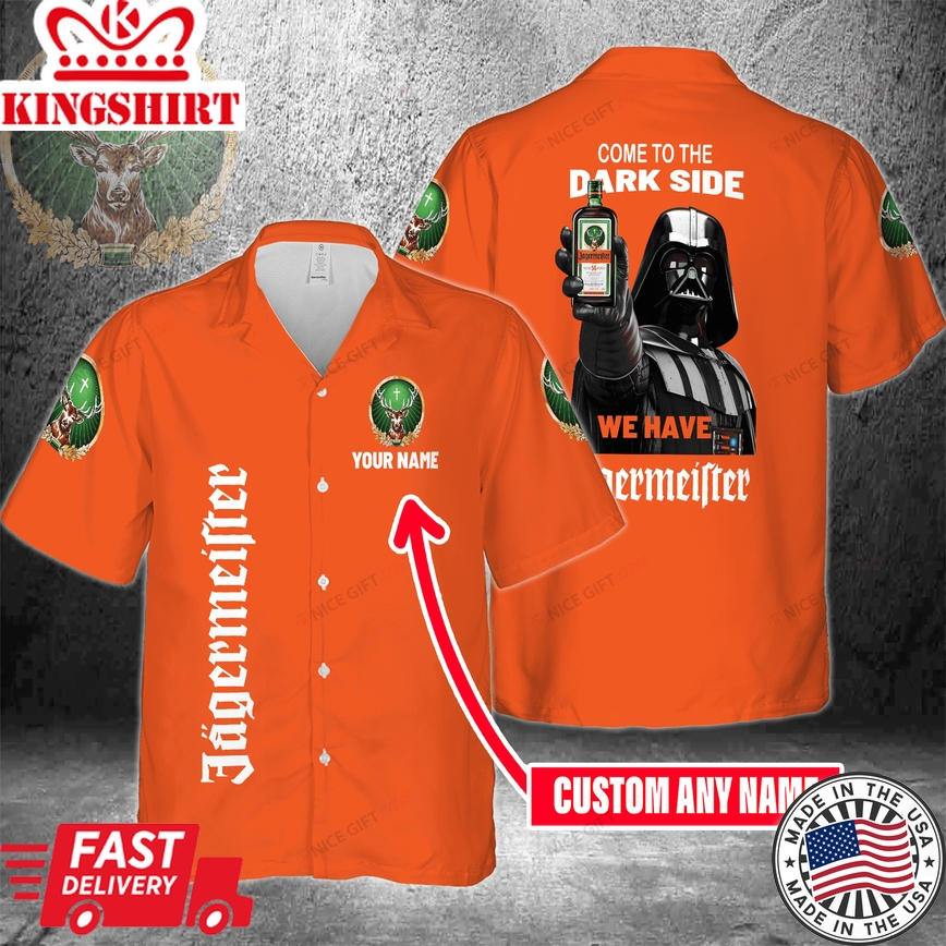 Come To The Dark Side We Have Jagermeister Custom Name Hawaiian Shirt