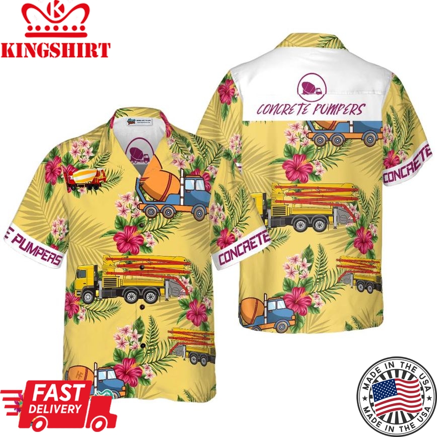 Concrete Pumpers Hawaiian Shirt