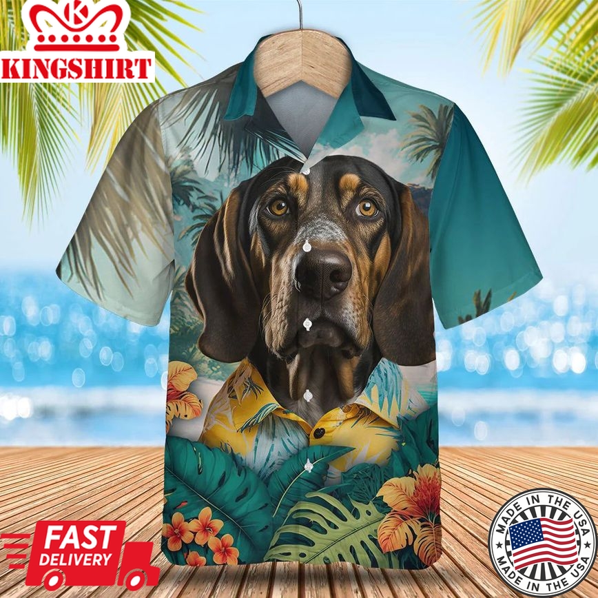 Coonhound Tropic Escape - Discover the Magic of Hawaii with this Vibrant Shirt