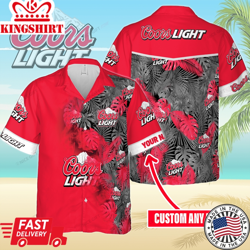 Coors Light Custom Name Hawaiian Exotic Shirt