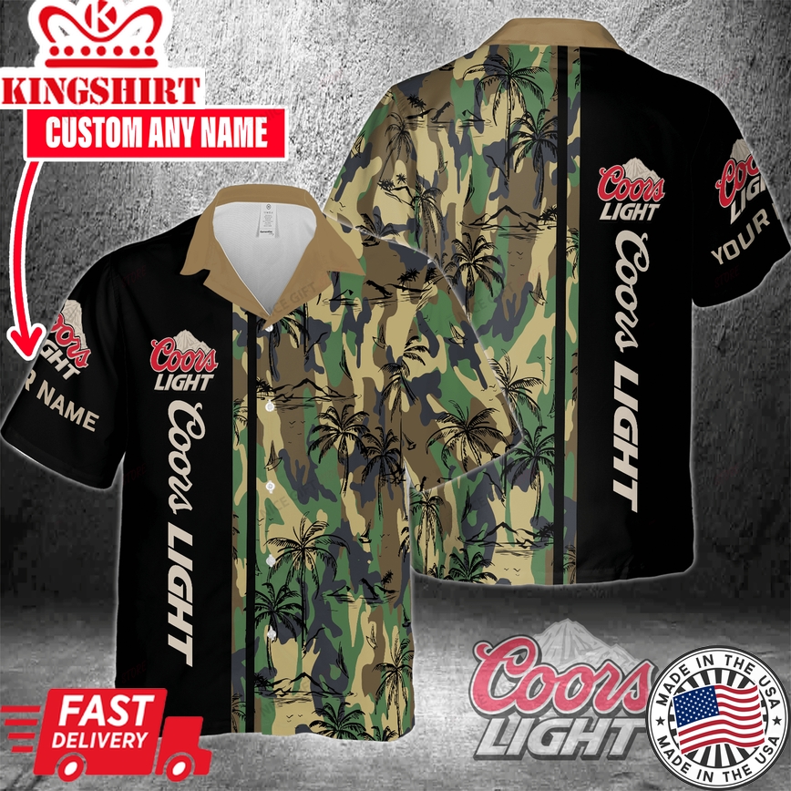 Coors Light Personalized Name Hawaiian Custom Shirt