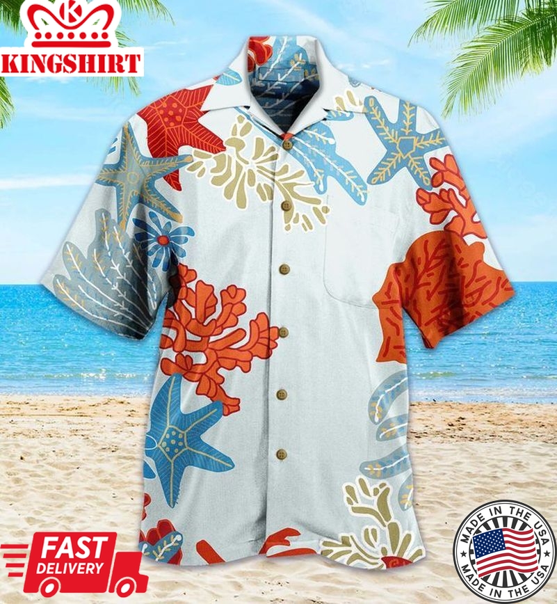 Coral Reef Trendy Hawaiian Shirt 3D Summer Gifts