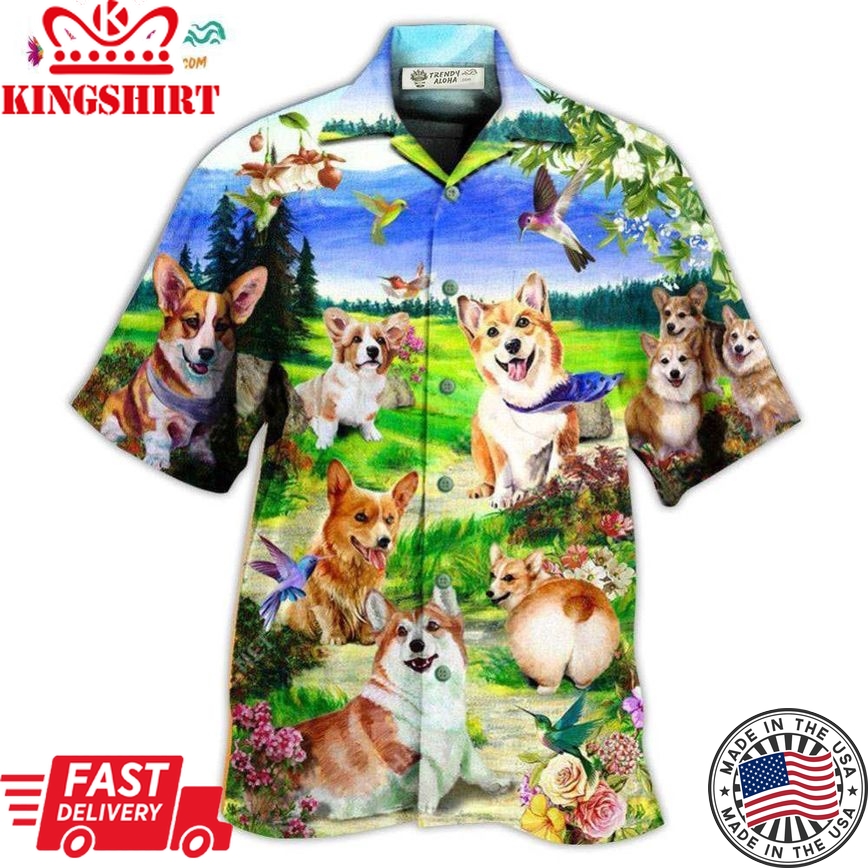 Corgi Life Is Better With A Corgi Hawaiian Shirt