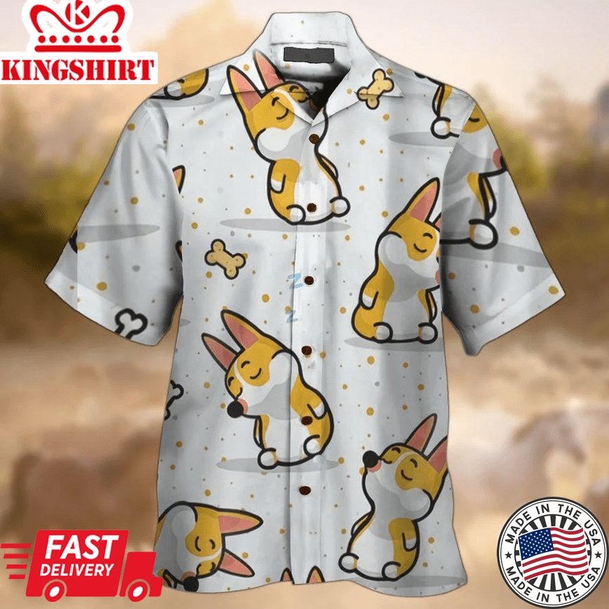 Corgi Lover Trendy Hawaiian Shirt