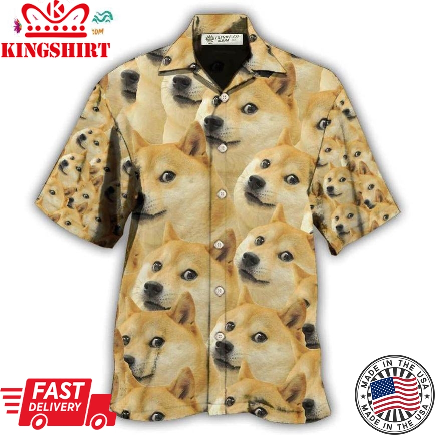 Corgi Meme Funny Style Hawaiian Shirt