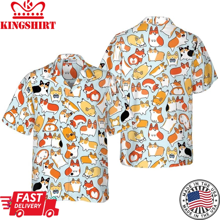 Corgi World Hawaiian Shirt