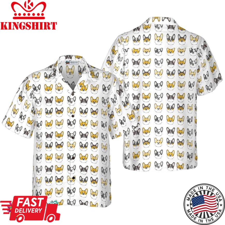 Corgis In Different Colors Corgi Hawaiian Shirt, Best Dog Shirt For Men And Women