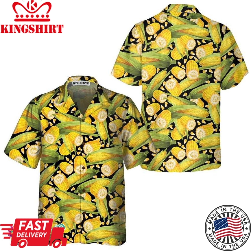 Corn Harvest Hawaiian Shirt, Corn Shirts For Men And Women, Corn Print Shirt