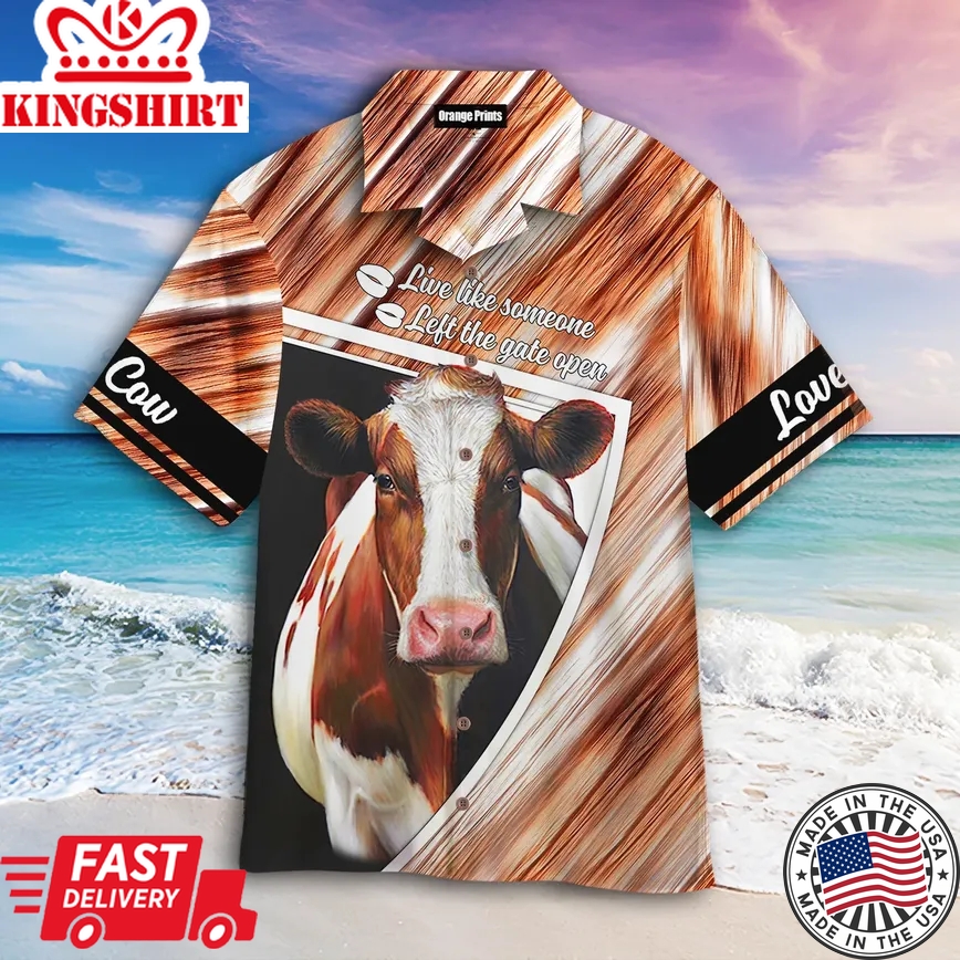 Cow Aloha Trendy Hawaiian Shirts Aloha Shirt