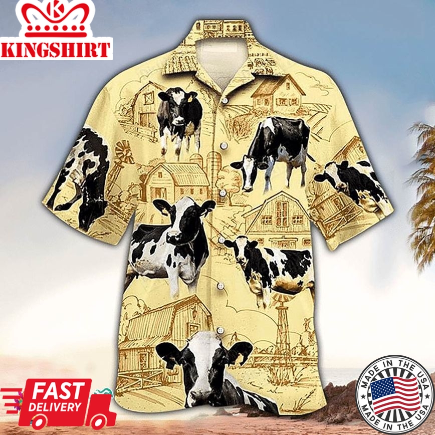 Cow Hawaiian Shirt Dairy Cow Aloha Shirt, Aloha Hawaiian Shirts