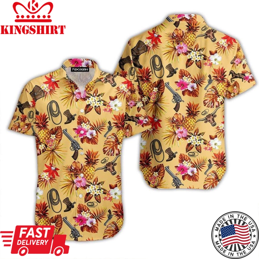 Cowboy Trendy Hawaiian Shirt