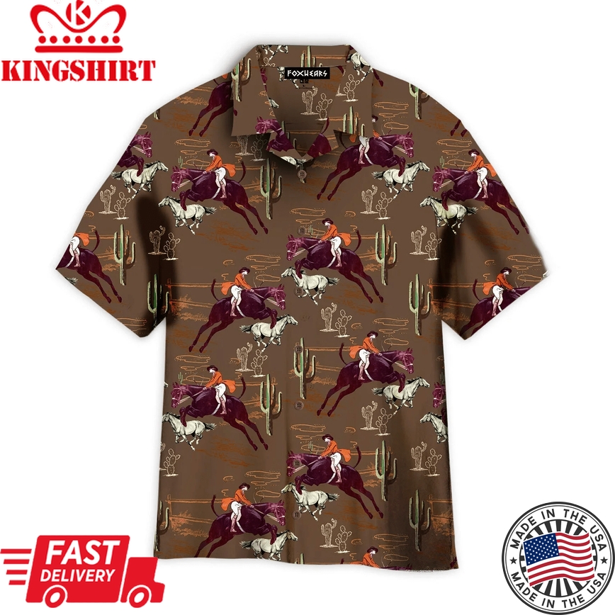 Cowboys Horse Racing Kentucky Derby Aloha Trendy Hawaiian Shirts