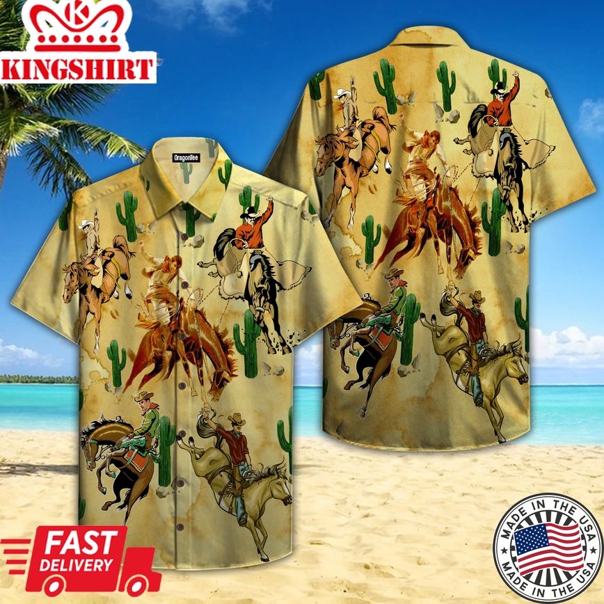 Cowboys We Ride, Never Worry About The Fall Trendy Hawaiian Shirt Aloha Shirt