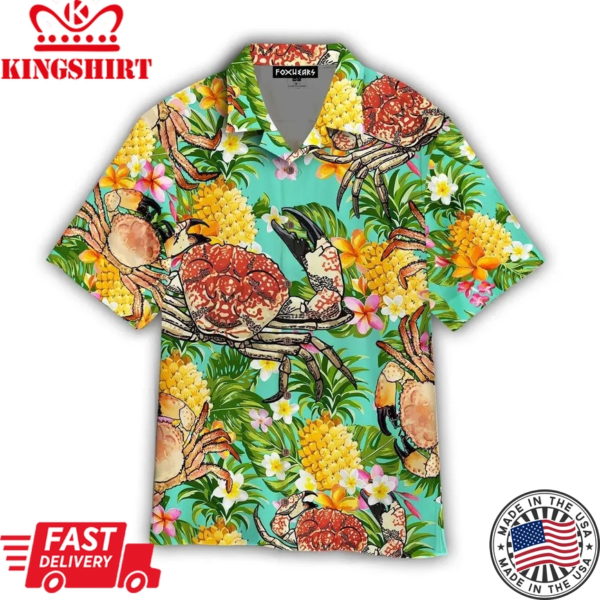 Crab Trendy Hawaiian Shirt