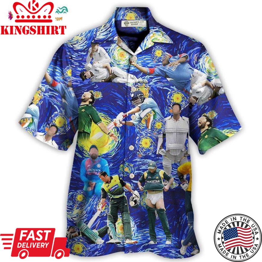 Cricket Sport Funny Play Amazing Style Hawaiian Shirt