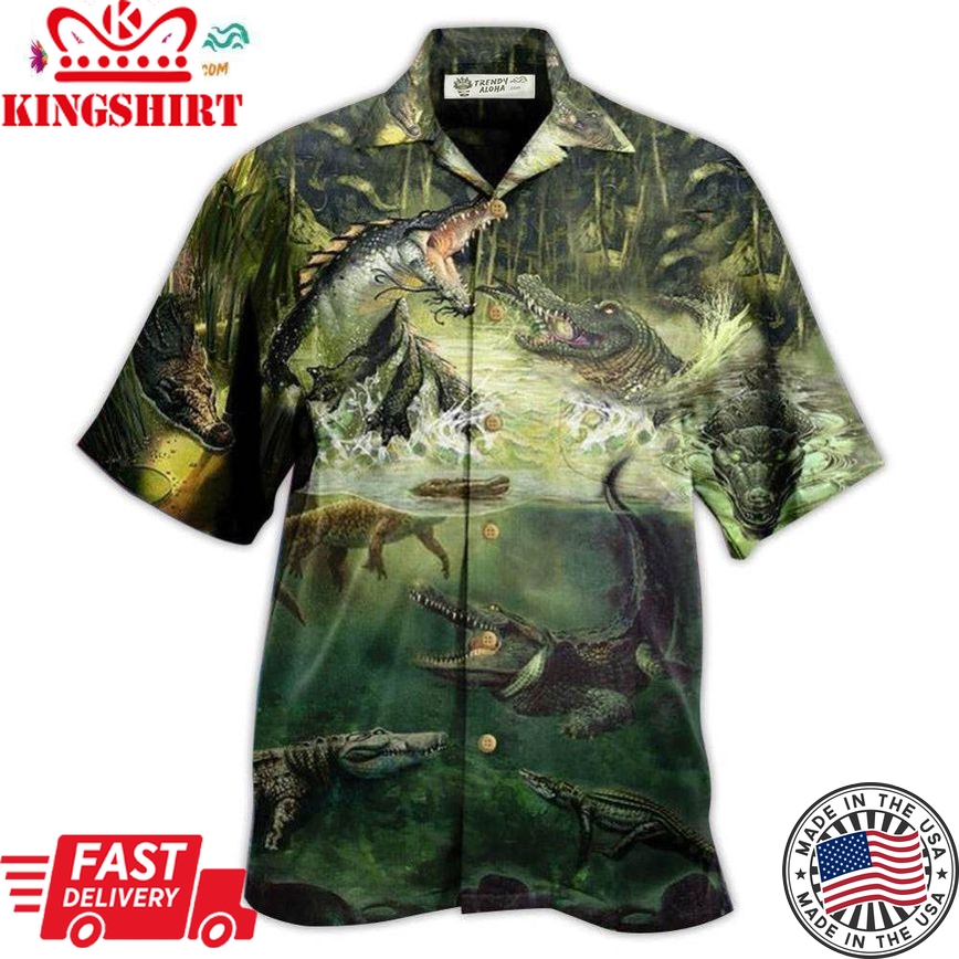 Crocodile Amazing Alligator Hawaiian Shirt