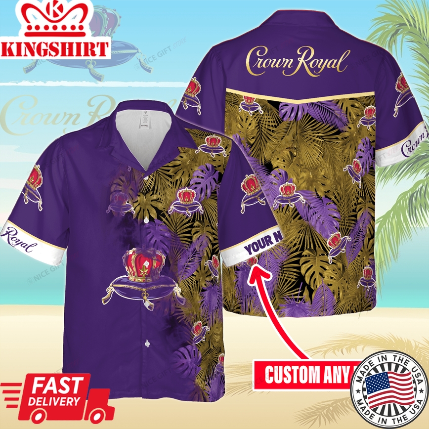 Crown Royal Custom Name Hawaiian Timeless Shirt