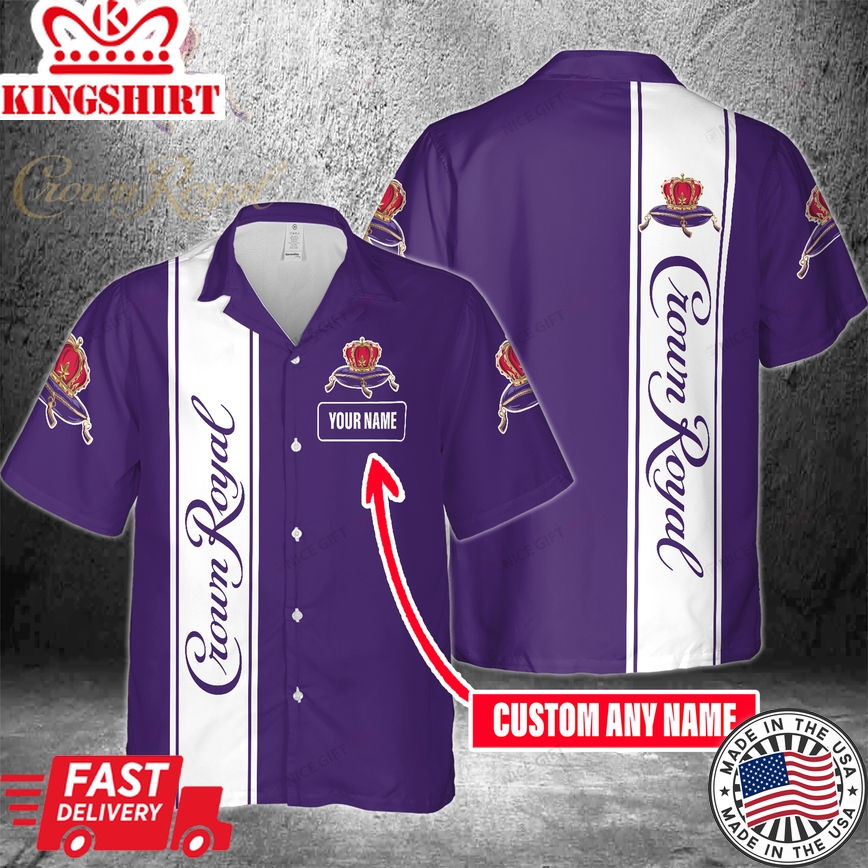 Crown Royal Hawaiian Shirt Custom Name Feature