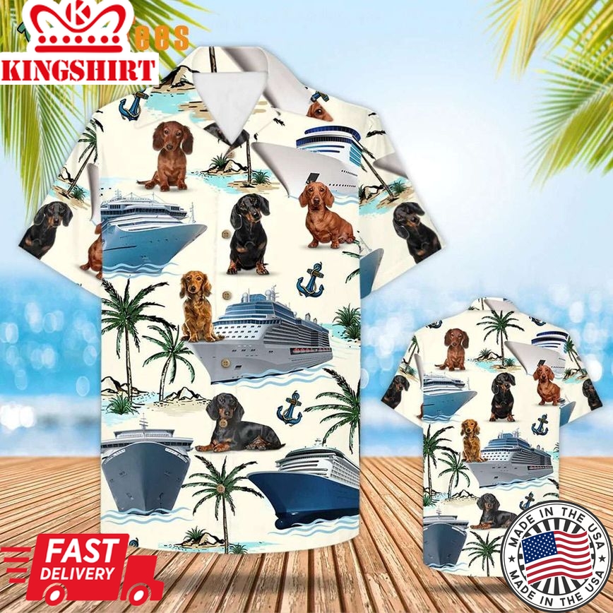 Cruising Dachshund Vintage, Dog Trendy Hawaiian Shirt Perfect Gifts For Your Loved Ones