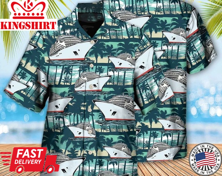 Cruising Tropical Hawaii Life - Trendy Hawaiian Shirt, Tropical Beach Shirt Button Down Shirt, Aloha Shirt Funny, Best Gifts For Men.