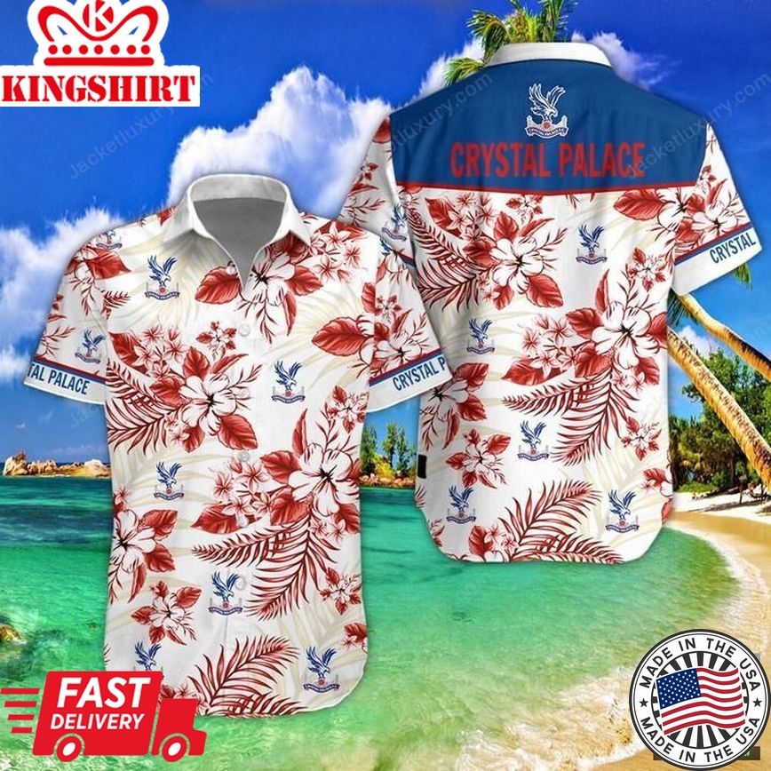 Crystal Palace Fc Hibiscus Beach Trendy Hawaiian Shirt Aloha Shirt