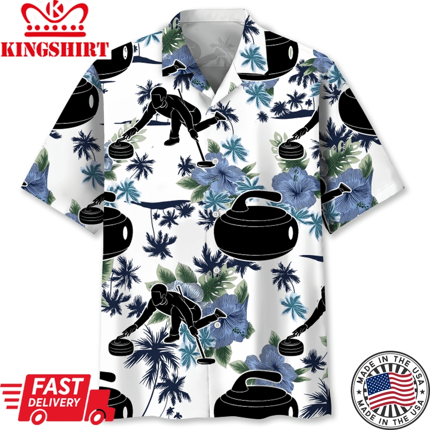 Curling White Nature Hawaii Shirt