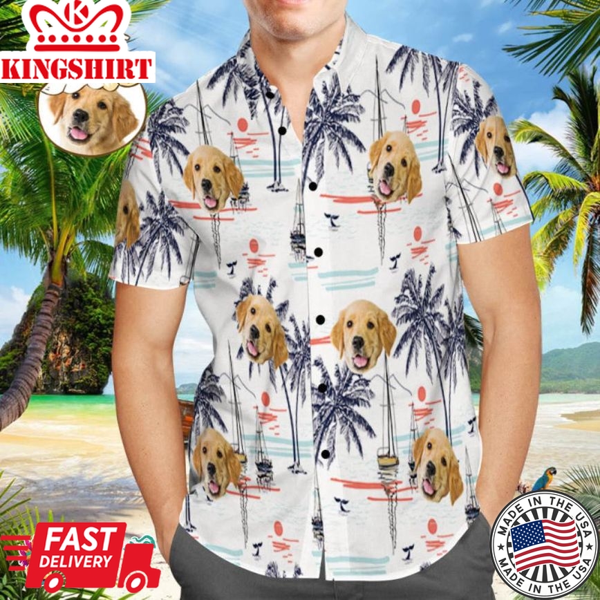 Custom Dog Face Trending Hawaiian Shirts Hawaiian Shirt Custom Tropical Shirt Personalized Trending Hawaiian Shirts Hawaiian Shirt