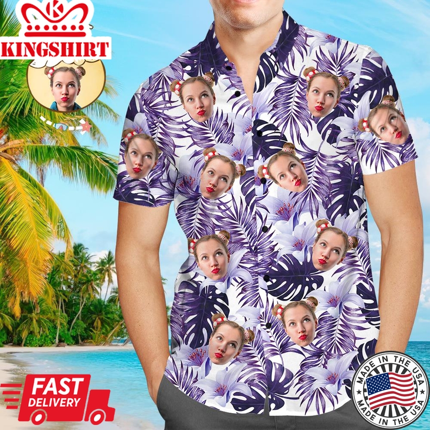 Custom Face Shirt Men Hawaiian Shirt