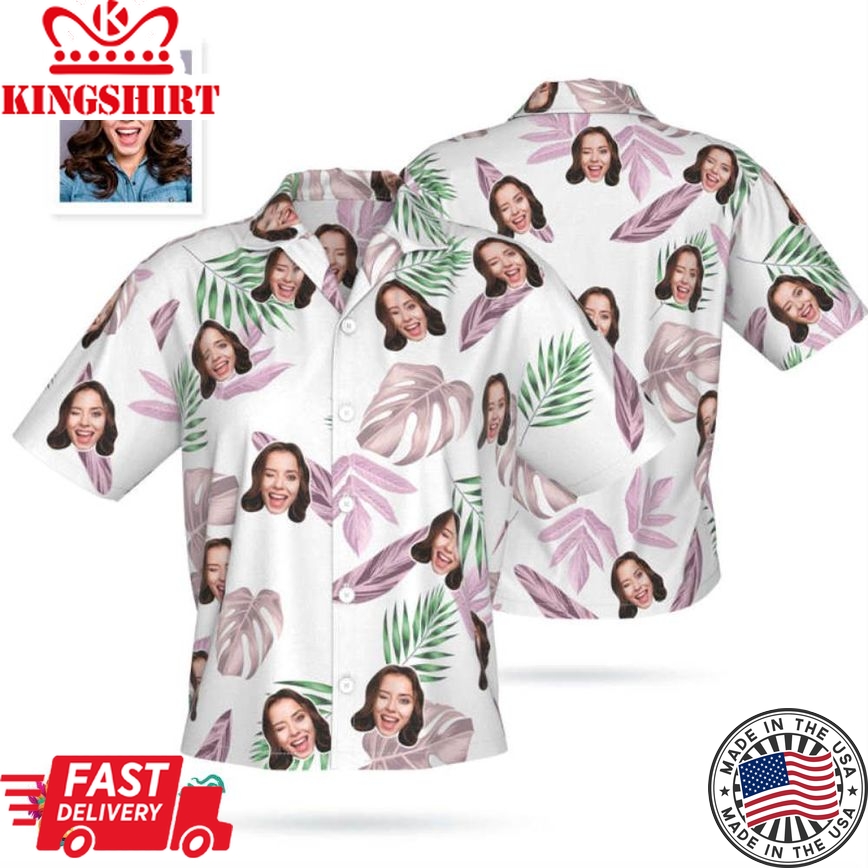 Custom Face Trending Hawaiian Shirts Hawaiian Shirt Personalized Photo Floral Summer Shirts For Women