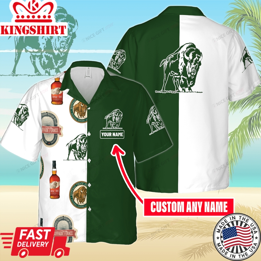 Custom Name Buffalo Trace Hawaiian Vacation Shirt