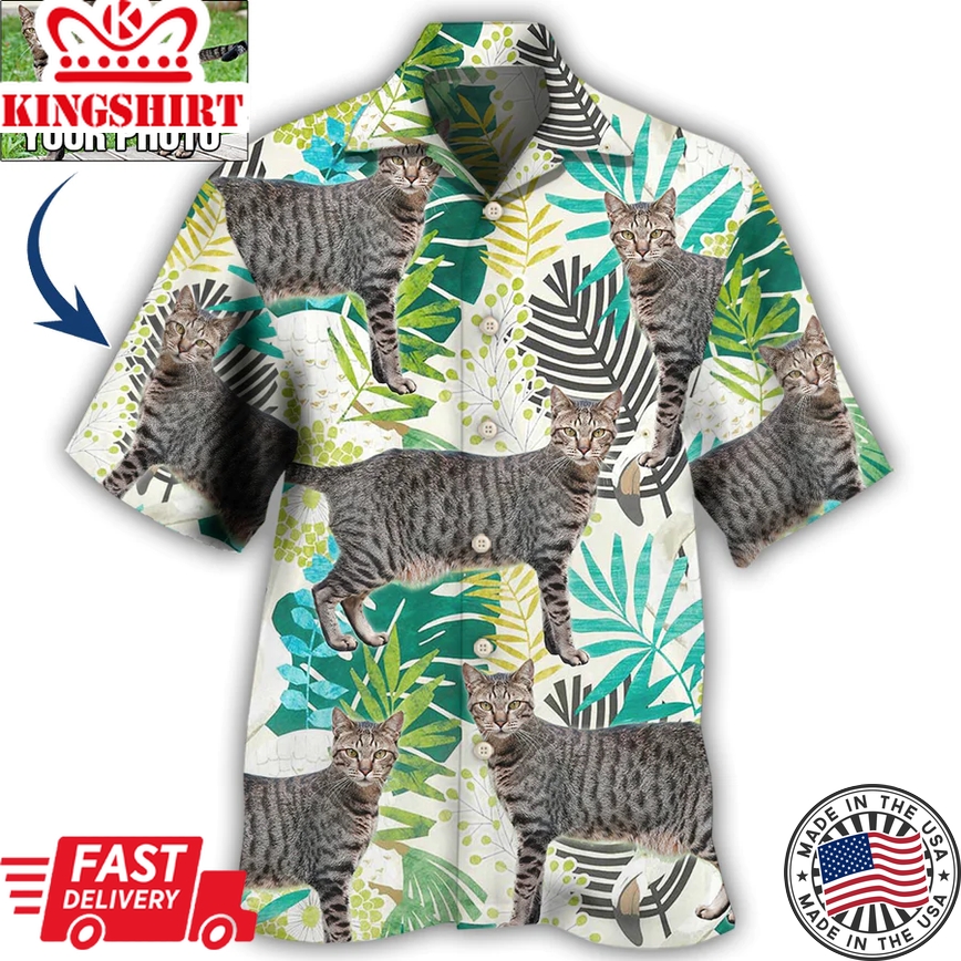 Custom Photo Cat Various Style Hawaiian Shirt