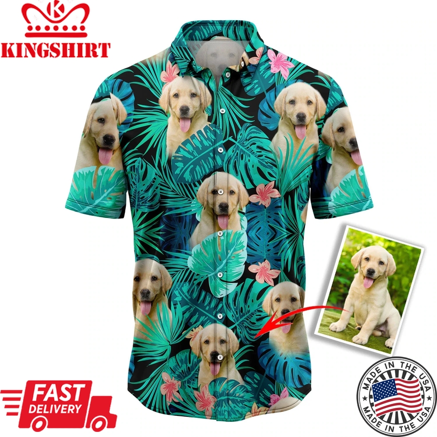 Custom Photo Dog Tropical Trendy Hawaiian Shirt, Summer Trendy Hawaiian Shirts For Men, Women Aloha Beach Shirt