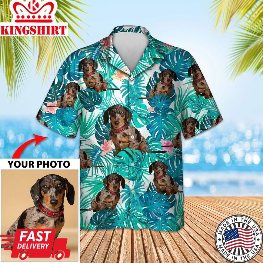 Custom Photo Seamless Dog Hawaiian Shirt