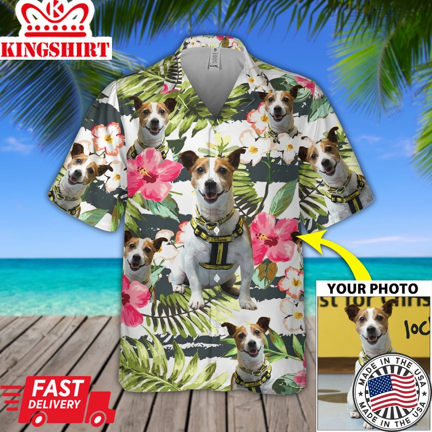 Custom Photo Seamless Flower Trendy Hawaiian Shirt, Seamless Aloha Shirt For Men, Summer Beach Hawaii Shirt Woman