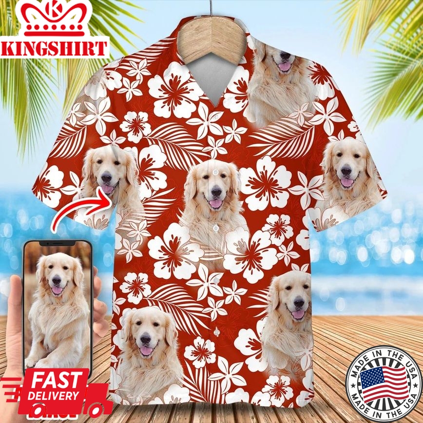 Custom Photo Summer Dog Hawaiian Shirt