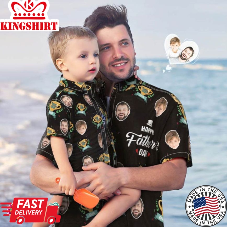 Custom Photo Trending Hawaiian Shirts Hawaiian Shirt Personalised Face Trending Hawaiian Shirts Hawaiian Shirt Gift Father's Day Gift - Best Dad Ever