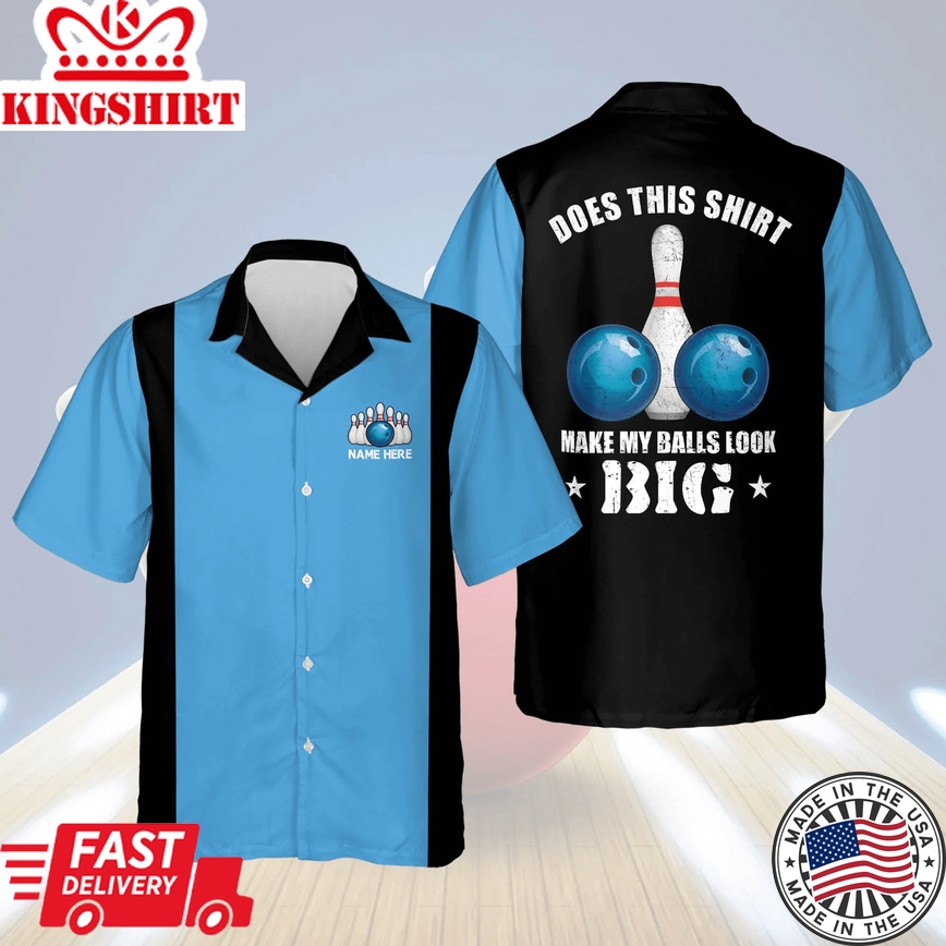 Custom Retro Vintage Hawaiian Bowling Shirts For Men, Summer Gift For Bowling Team Shirt