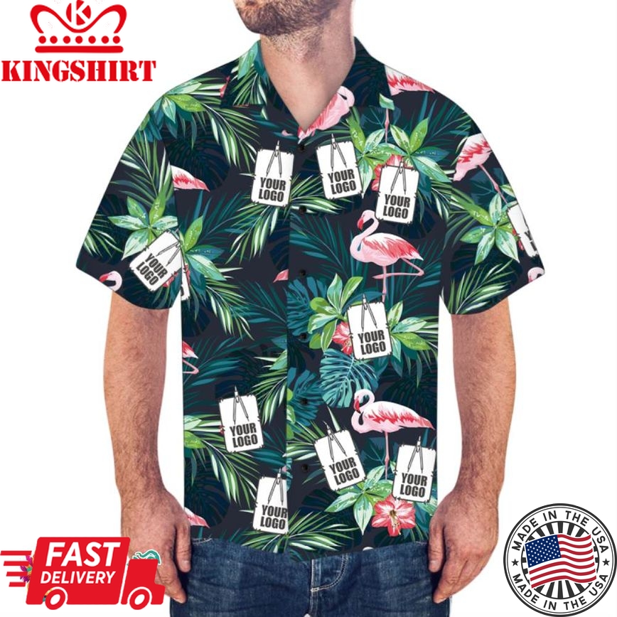 Custom Trending Hawaiian Shirts Hawaiian Shirts Flamingo & Flowers Personalized Aloha Beach Shirt For Men