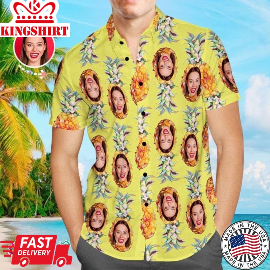 Custom Trending Hawaiian Shirts Hawaiian Shirts Pineapple Design Aloha Beach Shirt For Men