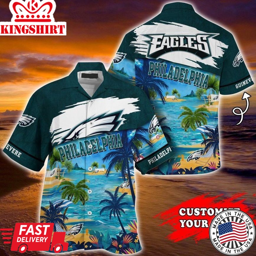 Customized Style Philadelphia Eagles NFL Summer Hawaiian Shirt: Made Just for You