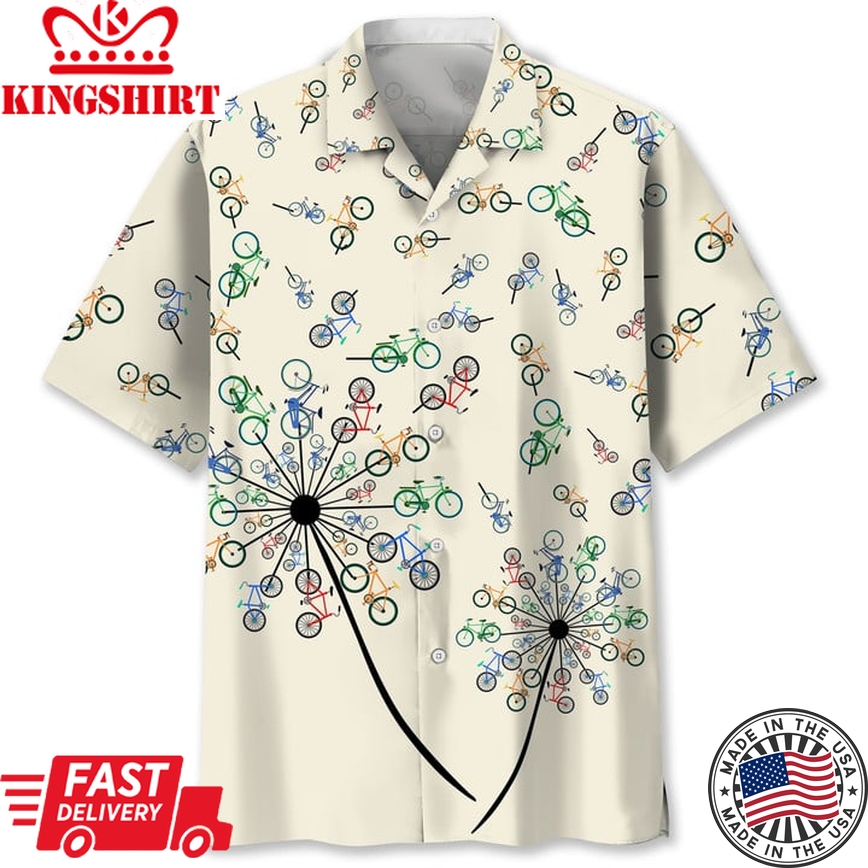 Cycling Dandelion Hawaii Shirt