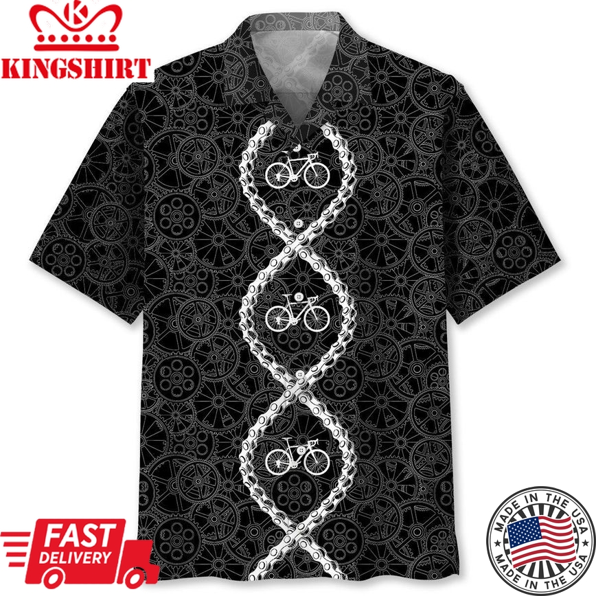 Cycling Dna Trendy Hawaiian Shirt