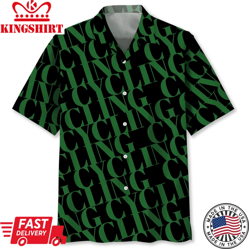 Cycling Green Trendy Hawaiian Shirt